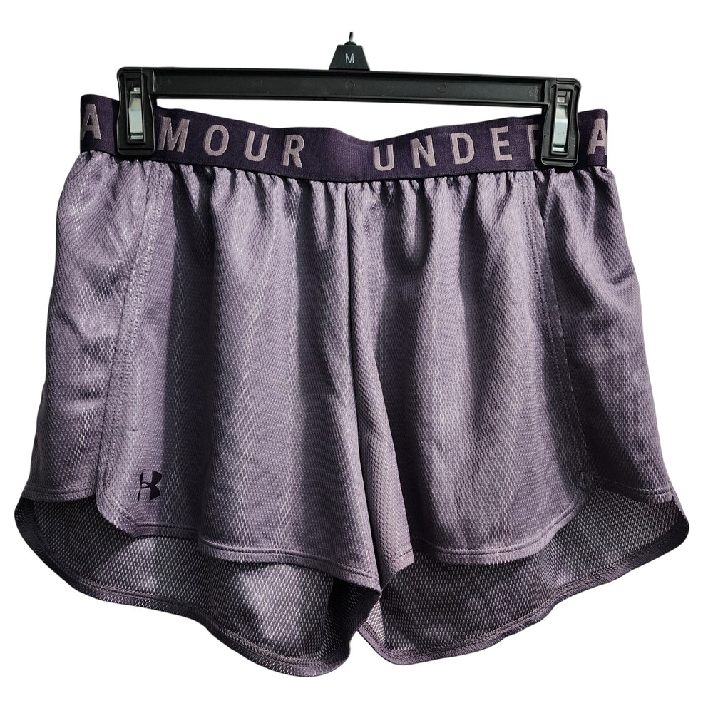 Under Armour Athletic Shorts HeatGear Loose Fit‎ Running Gym Purple Small